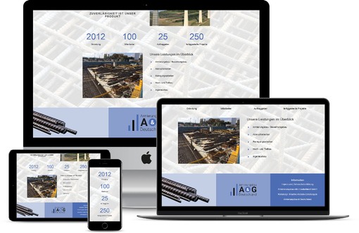 Webdesign Website erstellen lassen Baubranche