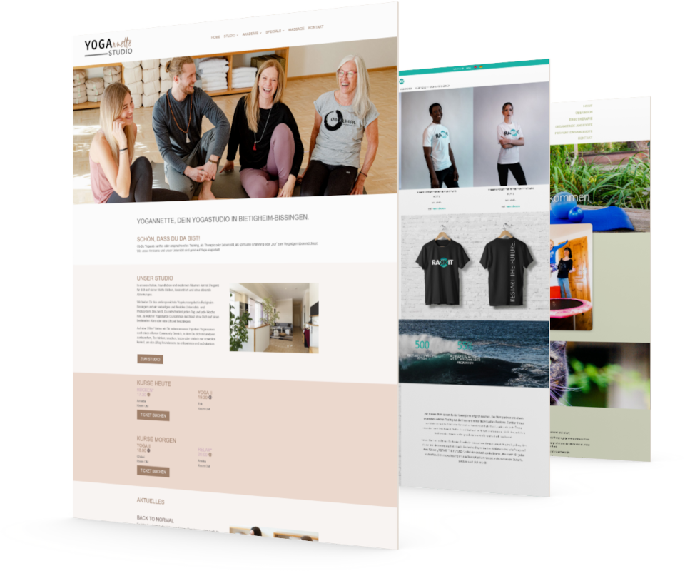 Webdesign erstellen lassen Online Shop Website