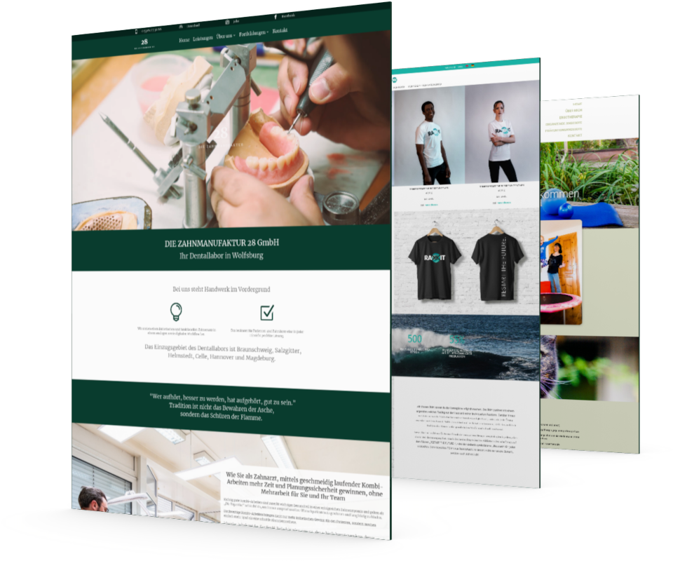 Webdesign erstellen lassen Onlineshop Homepage